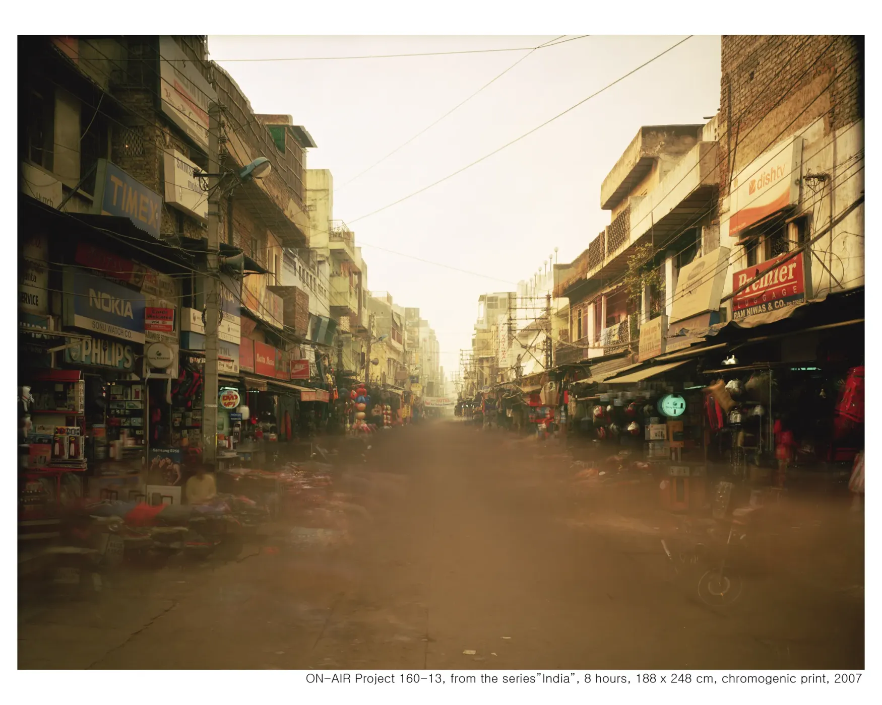 A busy urban market street